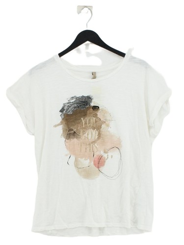 Soyaconcept Women's T-Shirt L White 100% Cotton Basic