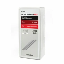 PowerFit 6mm 80 Series Wide Crown Galvanised Staple - 2000 Pack