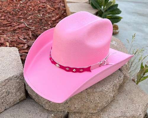 GIRLS PINK WESTERN HAT, COWBOY RODEO KIDS PINK WESTERN HAT - Picture 2 of 6