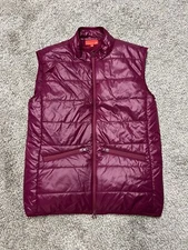 Redvanly Golf Puffer Vest ~ Medium ~ Sangria ~ NWOT~  $275 Retail￼
