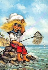 CP Illustrator MICHEL THOMAS The Kids Fishing
