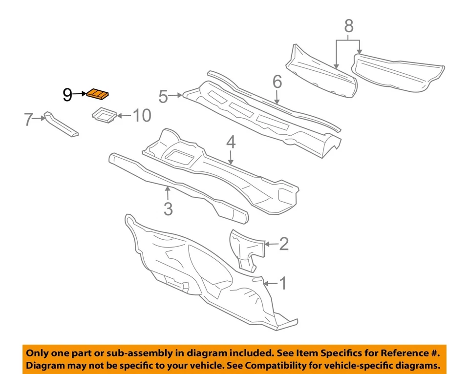 Filtro de aire con capucha Impala GM OEM 00-05 84557894 Foto 4 de 4