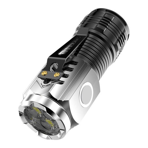 Three-Eyed Flashlight, Magnetic Rechargeable Super Bright Emergency Flashlight - Picture 10 of 11