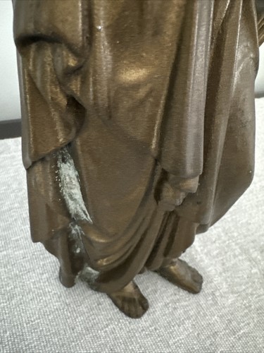 "Par de figuras de bronce fundido de Spelter 'Alegoría de la música y la poesía' - 15"" de alto" - Imagen 18 de 24