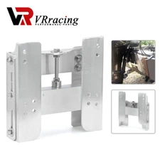 Adjustable 4'' Set Back Aluminum Jack Plate Tool Silver Outboard Boat Motor