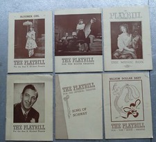 6 PLAYBILL Theatre Programs (New York) 1941-1946 Gypsy Rose Lee, Ray Bolger, etc