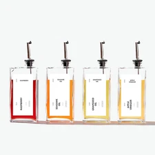 Olive Oil Dispenser Bottle for Kitchen, 16.9 Oz/ 500 Ml Soy Sauce Dispenser, Coo