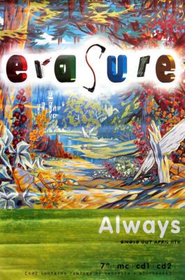 Erasure poster   Always. Original Large 60''x40''