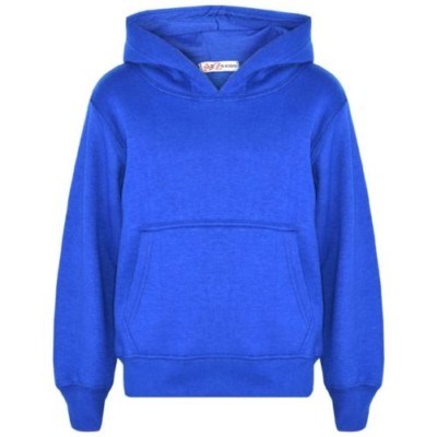 Enfants Filles Garçons Sweat-Shirt Haut Uni Royal Bleu à ...