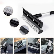 Extendable Rubber Window Cleaning Squeegee  Sponge for Windshield 1pc