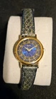 Seiko Women's 1N00-0D59 Vintage Quartz Watch Blue Dial Gold Case - Fresh Battery