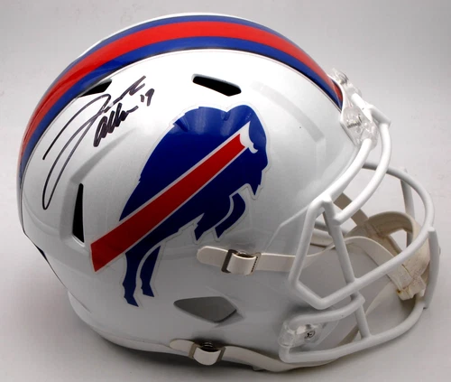 JOSH ALLEN SIGNED BECKETT WITNESSED BUFFALO BILLS FULL SIZE HELMET AUTOGRAPHED