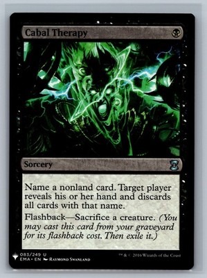 Magic The Gathering The List Reprints Cabal Therapy #083/249 MTG TCG CCG
