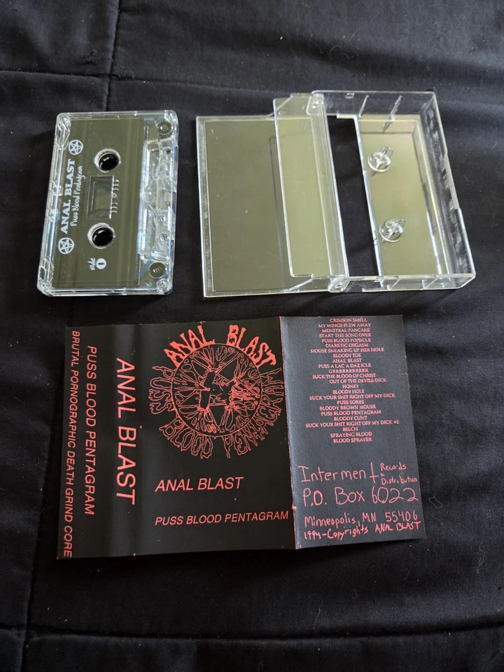 Anal Blast Puss Blood Pentagram Cassette- Leftover Stock Nightfall Records - Image 3 of 4