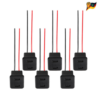 USB C Buchse 3A 2 Polig 22 AWG 100mm Kupfer