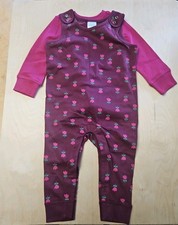 NWT HANNA ANDERSSON TULIPS CHERRY OVERALLS LONG SLEEVE TEE SHIRT SET 85 2T 59