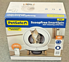 PetSafe ScoopFree SmartSpin Self-Cleaning Cat Litter Box PAL00-17985 White