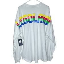 Spirit Jersey Legoland NWT White Colorful Long Sleeve Shirt Theme Park Size XL
