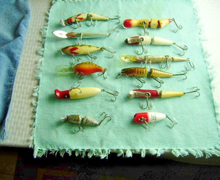 Old Lure Lot Heddon's Fisher River Runt Creek Chub Rapala Magnum & Misc. Lures
