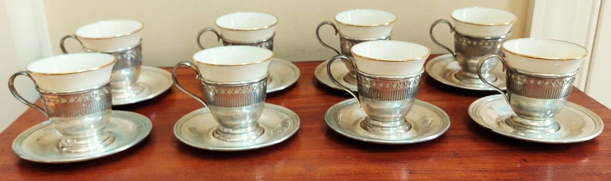 Sterling Silver Demitasse Cups In Lenox China & Dinnerware for 