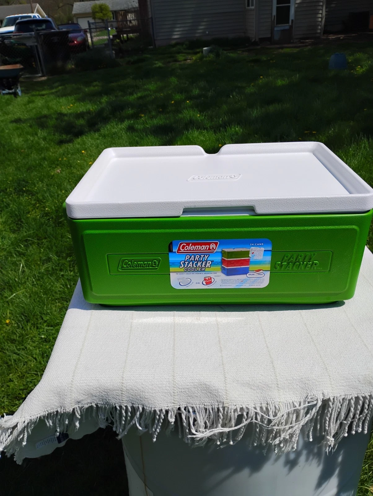 Coleman Party Stacker Cooler model 6225 Coleman 24 Can Cooler Green