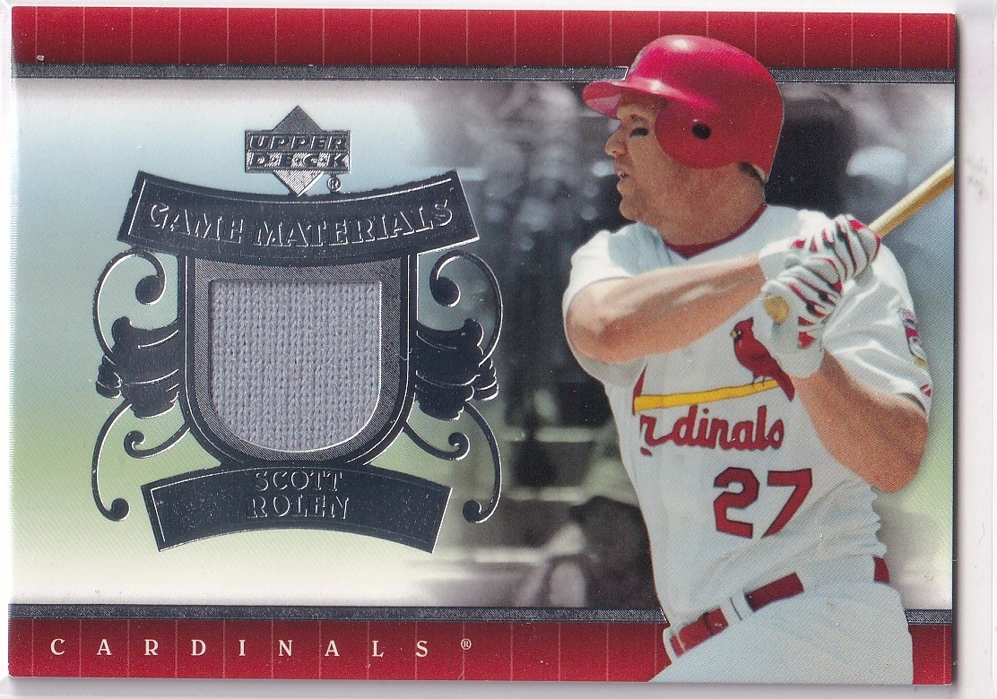 2007 UD UPPER DECK SCOTT ROLEN MATERIALS GAME USED JERSEY