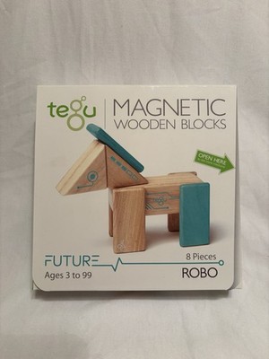 Two 8 Pc Sets Tegu Magnetic Wooden Blocks Classics Robo   (16 Pc)