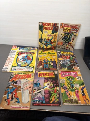 Vtg Marvel & DC Comic Book Lot - Detective, Adventure, Werewolf, Iron Man #1