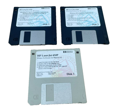 HP Laser Jet 6MP Printing System for Windows 95/Windows 3,1 & 3.11 (Ste of 3)