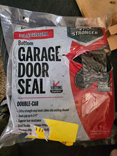 Platinum Extra-Strength Bottom Garage Door Seal Vinyl Insert Black 18 ft Double