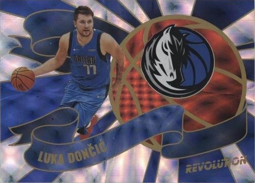 2022 PANINI REVOLUTION AUTO FRACTAL #ALKD LUKA DONCIC 25/100 PSA 8