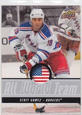 08/09 UD..SCOTT GOMEZ..ALL WORLD TEAM..SP..CARD # AWT-17..RANGERS