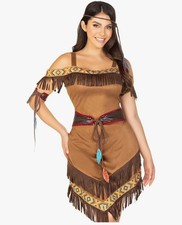Pocahontas Costume Adult Indian Princess Halloween X-Large