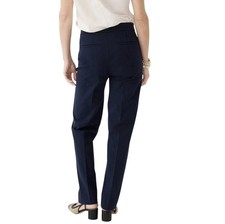 J.Crew Kate Navy Straight-Leg Dress Pants Plus Size 18 Bi-Stretch Suiting NWT