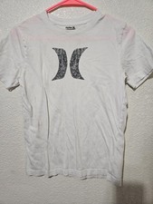 Hurley Boys White Graphic Logo Short Sleeve T-Shirt Size L 14/16 