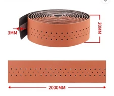 Synthetic Leather Road Bike Handle Bar Tape - Honey Brown