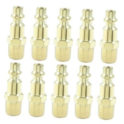 10 Pcs 1/4-Inch NPT Male Air Hose Quick Connect Adapter - Air Male NPT