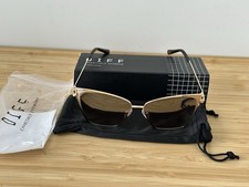 DIFF Eyewear BECKY Sunglasses Gold Flash Brown Gradient NIB