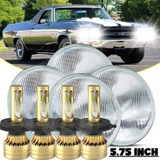 For Chevy Impala El Camino59-1976 5 34 5.75 Led Headlight Hilo Beam Drl Lamp