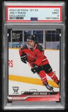 2024 Upper Deck PWHL 1st Edition Exclusives /100 Jincy Roese #22 PSA 9 MINT 1fg6
