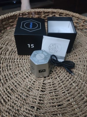 TIPURA POMODORA Silver Hexagon Productivity Desk & Counter Timer NIB Sealed