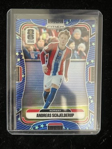 Andreas Schjelderup 2026 Panini Prizm FIFA World Cup Base Old Glory Prizms /94