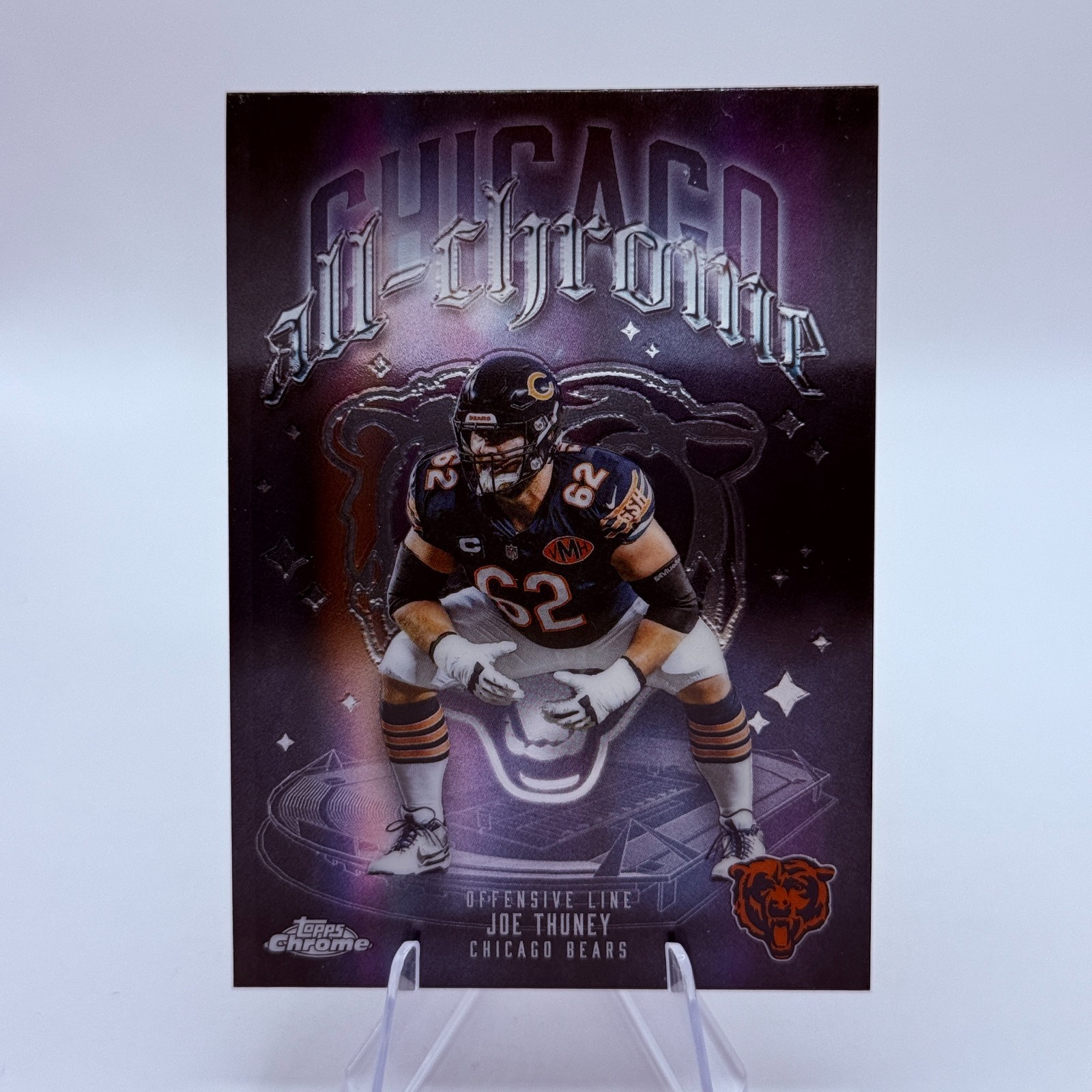 Joe Thuney 2025 Topps Chrome #ACT-14 All-Chrome Team Chicago Bears Card NFL