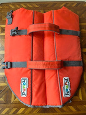 OUTWARD HOUND Large Orange Granby Splash Dog Life Jacket Hook  Loop Close