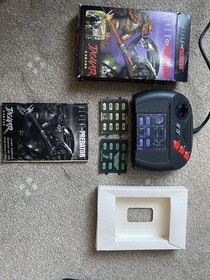 Atari Jaguar Console Bundle  Tested & Working   Worn Box   AvP & Cybermorph