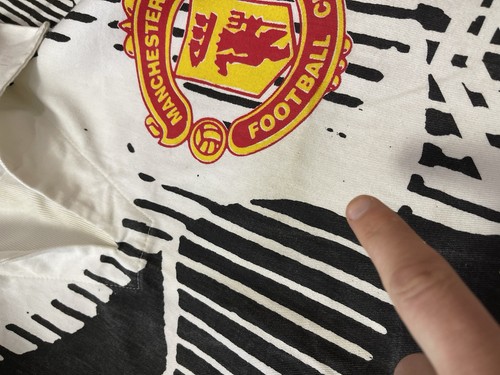 Rare Manchester United Football Training Drill Top Umbro Jacket 1990s — Adult S - Bild 3 von 15