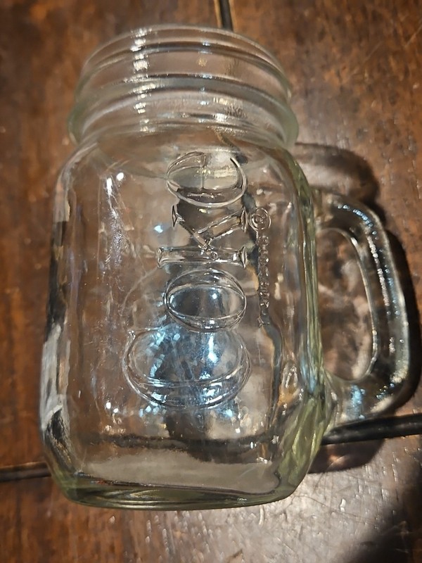  Collectable Golden Harvest  Mason Handle Drinking Jar Coke