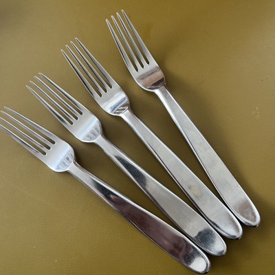 4 Salad Forks COSMO by Cambridge Stainless Flatware Heavyweight 18/10 Korea