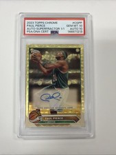 Marketplace image: 2023 Topps Chrome Paul Pierce Superfractor Auto 1/1 PSA 10 Auto 10 Celtics
