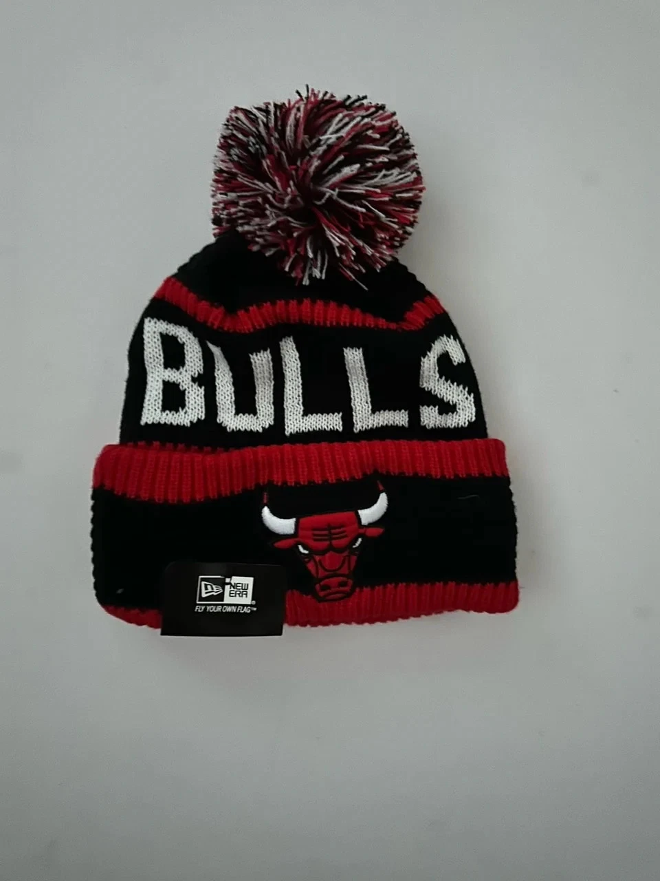 Chicago Bulls NBA Bobble Beanie Multi Colour With Tags on